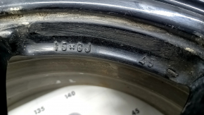 Диск колесный R15 x 6J ET45 5*100 Toyota Prius 30 13-15 рест бордюрка, под ремонт