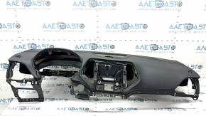 Торпедо передняя панель с AIRBAG Jeep Cherokee KL 14-23 черная, с накладкой