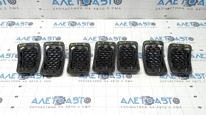 Решетка радиатора grill Jeep Cherokee KL 19-22 серая, комплект 7шт, надломаны крепления, скол краски