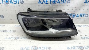 Фара передняя правая VW Tiguan 18-21 галоген, ДХО LED, повреждение водой
