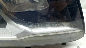 Фара передняя правая VW Tiguan 18-21 галоген, ДХО LED, повреждение водой
