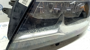Фара передняя левая VW Tiguan 18-21 галоген, ДХО LED, повреждение водой
