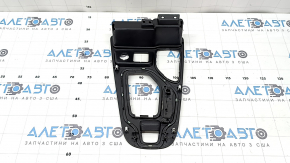 Накладка центральной консоли Jeep Cherokee KL 19-23 черный мат, с индикатором
