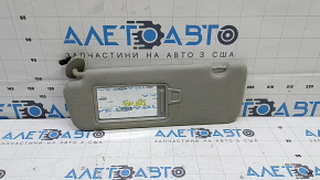 Козырек левый Kia Sorento 19-20 под понараму, серый, без крючка