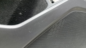 Ornamente ușă față stânga VW Tiguan 18-20 negru, cu tweeter, cotiera din piele, inserție din piele gri, cu mâner, zgârieturi