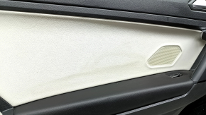 Ornamente ușă spate stânga VW Tiguan 18-20 negru, cotiera piele, inserție piele gri, cu mâner, zgârieturi