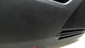 Ornamente ușă spate stânga VW Tiguan 18-20 negru, cotiera piele, inserție piele gri, cu mâner, zgârieturi