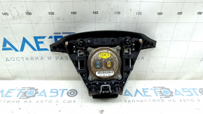 Подушка безопасности airbag в руль водительская Hyundai Santa FE Sport 13-18 черный, ржавый пирапатрон