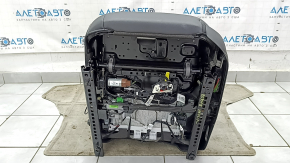 Водительское сидение Jeep Grand Cherokee WL 21-23 с airbag, электрическое, подогрев, кожа черная с перфорацией, под чистку, царапины на спинке