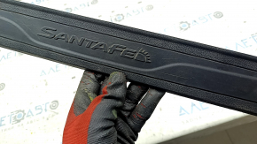 Ornamente prag față stânga exterior Hyundai Santa FE Sport 13-18 negru, zgârieturi