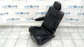 Scaun stânga Jeep Grand Cherokee WL 21-25 mecanic, piele neagră perforată, lung, pentru curățare