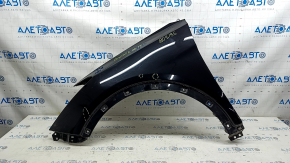 Aripă dreapta față Hyundai Santa FE Sport 13-18 negru S3B, cu găuri, presat