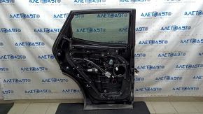 Дверь в сборе задняя левая Hyundai Santa FE Sport 13-18 черный S3B, тычки, царапины на накладке