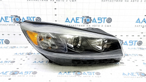 Фара передняя правая голая Kia Sorento 19-20 галоген + LED DRL, адаптив с накладкой и креплениями, под полировку