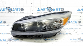 Фара передняя левая голая Kia Sorento 19-20 галоген + LED DRL, адаптив с накладкой и креплениями, под полировку