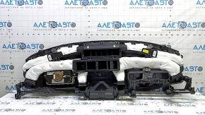 Торпедо передняя панель с AIRBAG Kia Sorento 16-20 черная, с верхней накладкой, ржавый пиропатрон