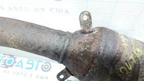 Приемная труба с катализатором Subaru Outback 15-18 ржавая