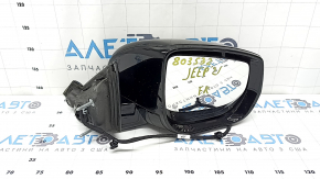 Зеркало боковое правое в сборе Jeep Grand Cherokee WL 21-26 8 пинов, поворотник, подогрев, BSM, черное