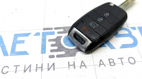 Ключ Kia Sorento 16-20 4 кнопки, потерт, вздулся хром, контакт с водой, рабочий