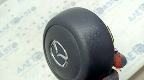 Подушка безопасности airbag в руль водительская Mazda 3 19-26 черная, тип 1 царапины