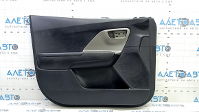 Placă ornament ușă față stânga Kia Niro 17-22 HEV, PHEV neagră, inserție gri, cauciuc cotiera, uzată, ruptă, fără mâner