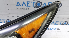 Фара передняя левая в сборе Kia Niro 17-19 HEV, PHEV, с кронштейном, галоген, LED ДХО, под полировку, царапины, паутина на стекле