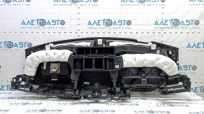 Торпедо передняя панель с AIRBAG Kia Niro 17-19 HEV, PHEV черная, без центрального динамика