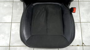Пассажирское сидение Jeep Grand Cherokee WL 21-23 с airbag, механическое, подогрев, кожа черная с перфорацией