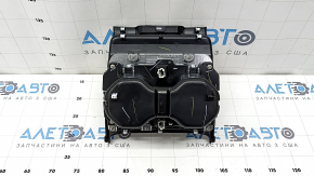 Подстаканники центральной консоли передние с подсветкой Jeep Grand Cherokee WL 21-26 черный глянец, царапины