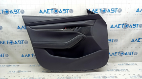 Ornamente ușă față stânga Mazda 3 19-23 4p piele neagră, fabricație Japonia, cu ornamente difuzor, cotiera și inserție piele neagră, zgârieturi