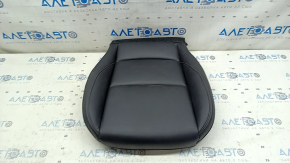 Обшивка подушки водительского сиденья Mazda 3 19-22 кожа черная, без подогрева