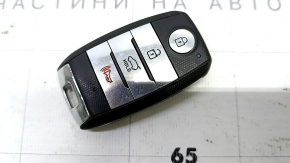 Ключ Kia Niro 17-22 HEV, PHEV Smart key, 4 кнопки, потерта эмблема