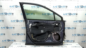 Дверь в сборе передняя левая Subaru Outback 15-19 графит K6U, тычки, вмятины