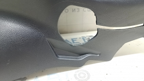 Накладка задней стойки нижняя левая Toyota Prius 50 16-20 черная, царапины, примятоста