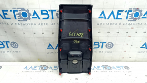 Накладка центральной консоли задняя Toyota Prius 50 16-18 черная, потерта, царапины