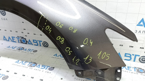 Крыло переднее правое Toyota Camry v55 15-17 usa графит 1H1, после ремонта, примято