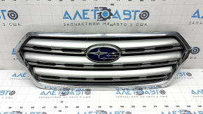 Решетка радиатора grill Subaru Outback 15-17 с эмблемой, песок