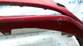 Бампер передний голый Toyota Prius 50 16-18 красный 3T7, примят, царапины, песок, сколы, потерт