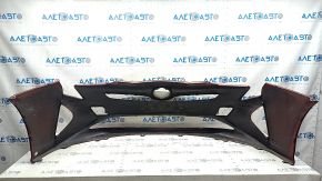 Бампер передний голый Toyota Prius 50 16-18 красный 3T7, примят, царапины, песок, сколы, потерт