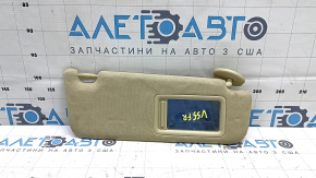 Козырек правый Toyota Camry v55 15-17 usa бежевый, без крючка, под химчистку