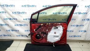 Дверь в сборе передняя правая Toyota Prius 50 16-18 keyless, красный 3T7, тычка, царапины