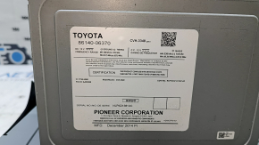 Дисплей радио дисковод проигрыватель Toyota Camry v55 15-17 usa полез хром
