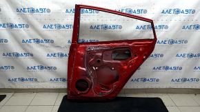 Дверь голая задняя правая Toyota Prius 50 16-18 красный 3T7, примята, тычки