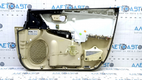 Placă ornament ușă față stânga Toyota Camry v55 15-17 usa bej cu inserție bej din plastic, cotieră din cauciuc, cu comandă ridicare geam, pentru curățare