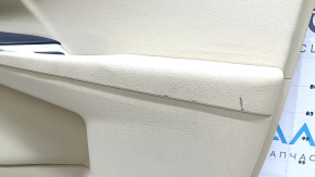 Placă ornament ușă față dreapta Toyota Camry v55 15-17 usa bej cu inserție bej din plastic, cotieră din cauciuc, cu comandă ridicare geam, pentru curățare