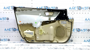 Placă ornament ușă față dreapta Toyota Camry v55 15-17 usa bej cu inserție bej din plastic, cotieră din cauciuc, cu comandă ridicare geam, pentru curățare
