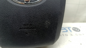 Подушка безопасности airbag в руль водительская Toyota Prius 50 16-22 черная, царапины