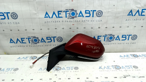 Зеркало боковое левое в сборе Toyota Prius 50 16-20 5 пинов, красное