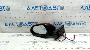 Зеркало боковое левое в сборе Toyota Prius 50 16-20 5 пинов, красное