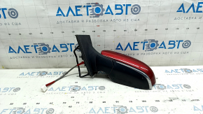 Зеркало боковое левое в сборе Toyota Prius 50 16-20 5 пинов, красное